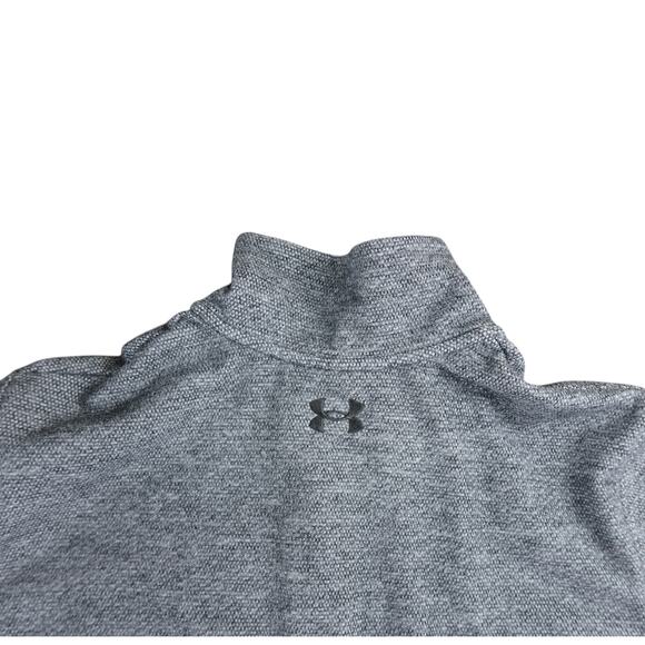Under Armor Gray Fleece Pullover Sweater Jacket L - Picture 5 of 5